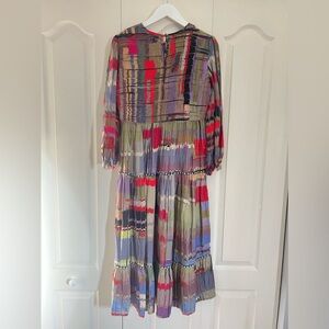 Anthropologie Smocked Midi Dress - Empire Waist - Small Petite